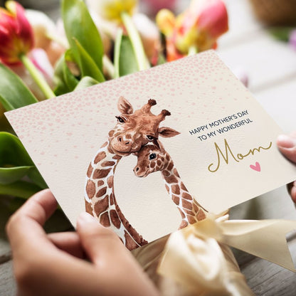 Giraffe Mother's Day Postcard Add On
