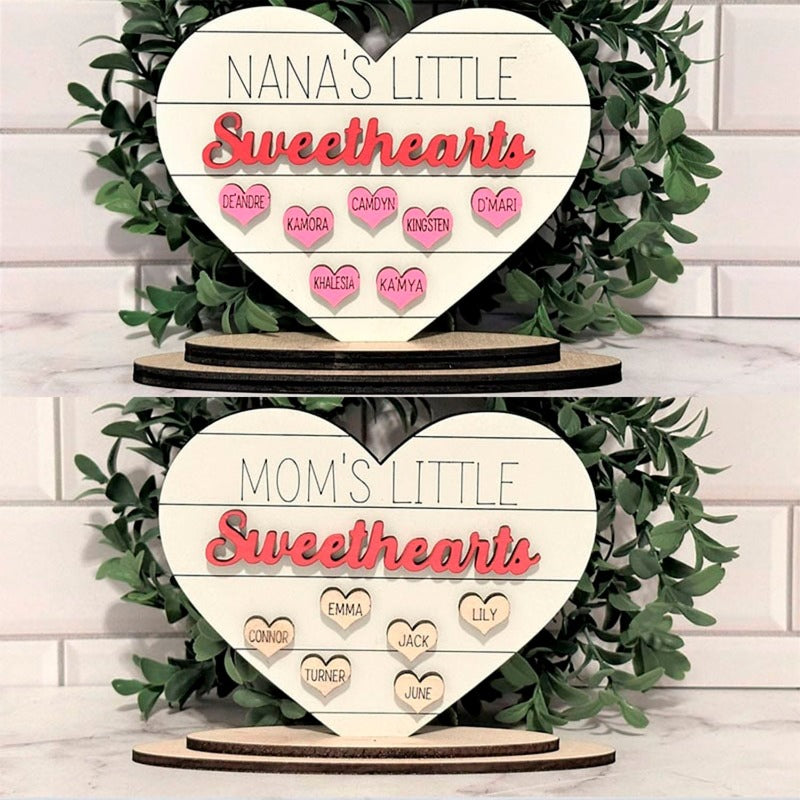 Personalized Mother's day sweet heart Sign