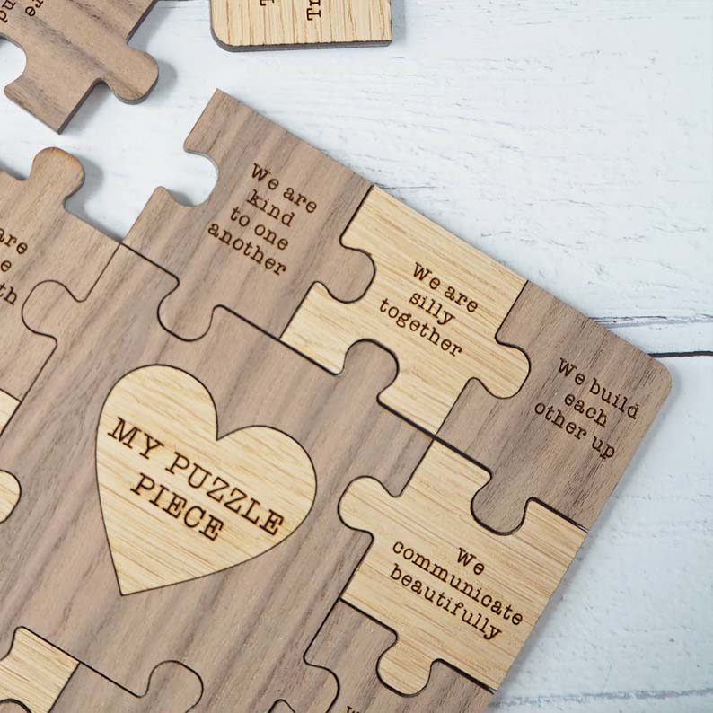 Personalized Reasons I Love Dad Wooden Puzzle