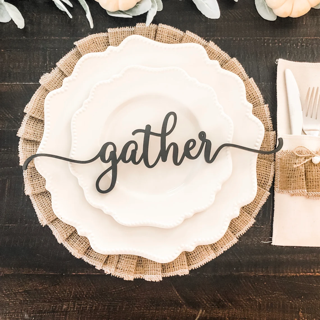Wooden Place Cards, Thanksgiving Table Decor